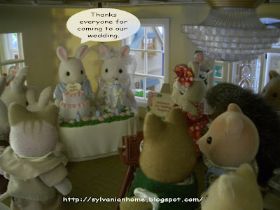 Sylvanian families wedding reception