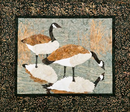 Kit De Patchwork Bigfork Bay Cotton Company - Modèle 'Swans' Winter Whites - Neuf