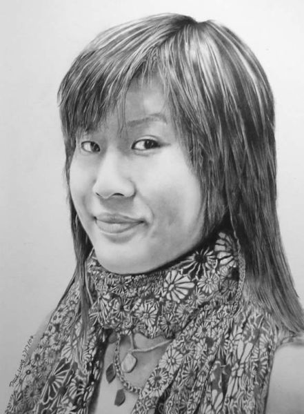 Beautiful Pencil Drawings of Women Wallpaper