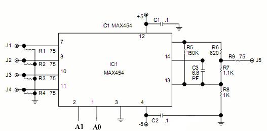 Video Switch Circuit Schematic Diagram - ZONA ELEKTRONIKA