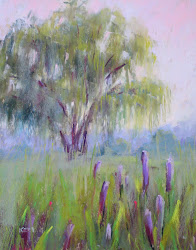 willow weeping tree painting