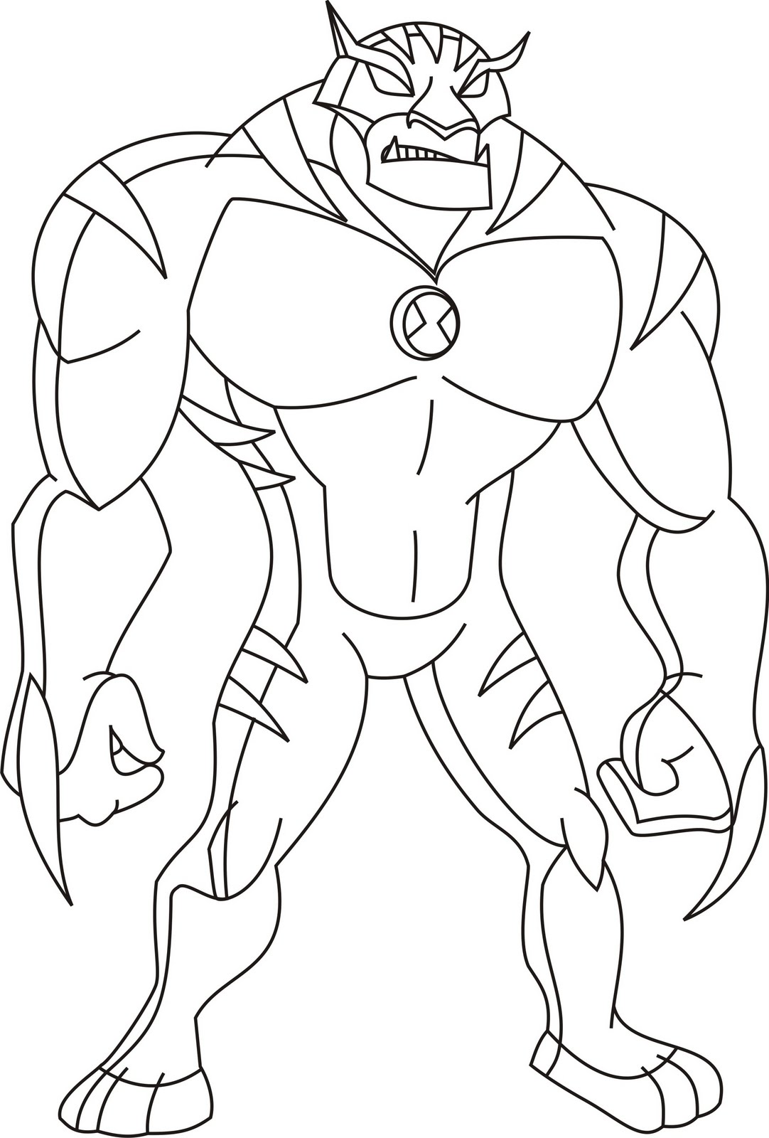 Ben 10 ultimate alien colouring pictures