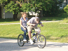 Kory and Keirsten testing the bike