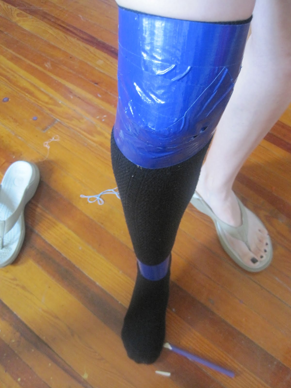 The Professional Bohemians Zephyr Art TN Duct Tape/ Paper Mache Leg
