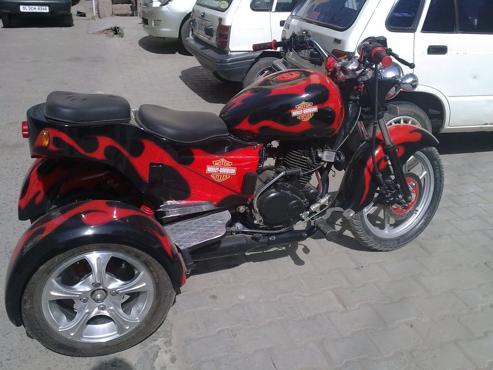 Bike Modifications in India Pulsar Trike for Physically Challenged