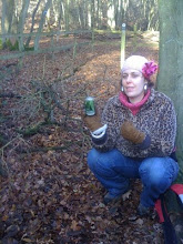 Making our Holly Tincture