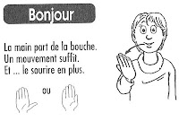 bonjour Signe avec moi : 2ième étape   Mise en pratique