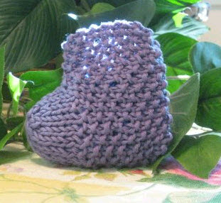 Easy Baby Booties - Free Knitting Pattern for Baby Booties