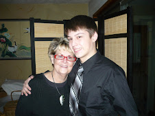 Grandma Bobbi / Hayden right before he leaves for Winter Formal