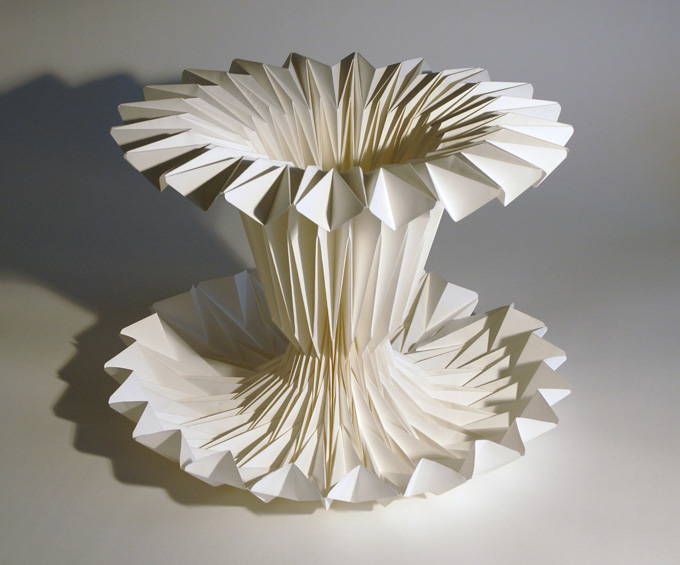 WAY WAC WA ART Richard Sweeney's Paper folding Sculptures
