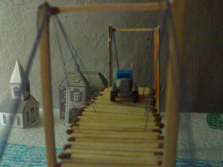 homemade suspension bridge 2