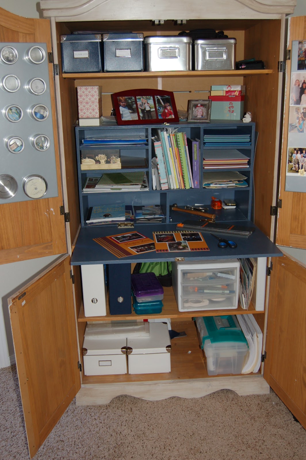 Sense and Centsability Scrapbook Armoire