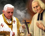 Pope Benedict XVI and St John Vianny