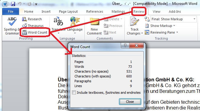 How To Count Words In Microsoft Word The Techie Senior - Riset