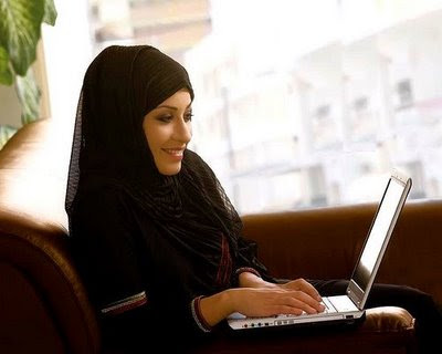 3110951789 a4ab799f9a Muslim Women Using Her Laptop