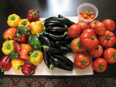 Rooftop Garden Vegetable Harvest