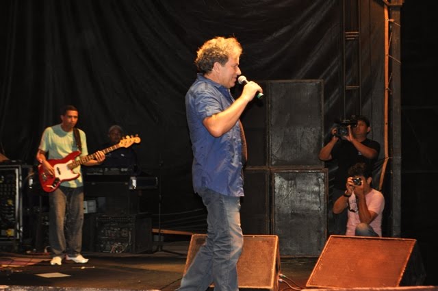 Festival gospel realizado em 31 de março, no cenário da encenação da paixão de cristo.