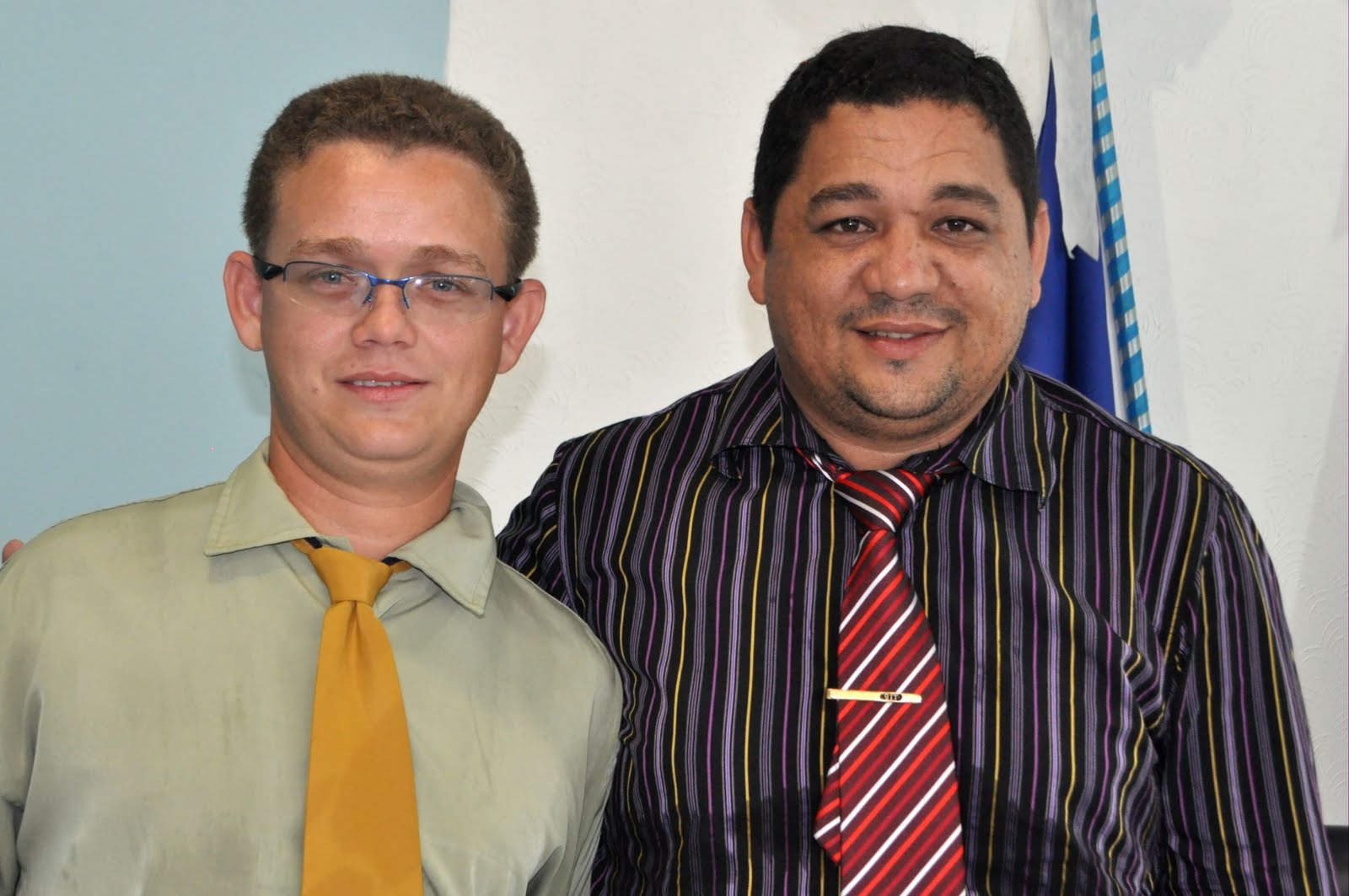 Presidente eleito Francisco Rufino de Souza e atual Jadson Nunes Melo