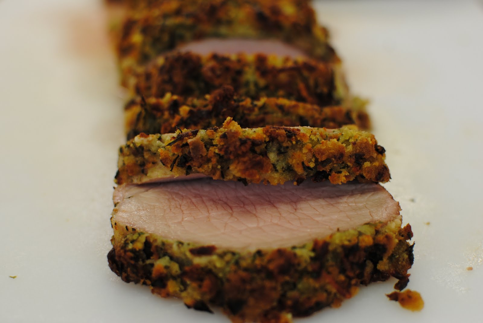 +The Church Cook Pork Loin with Pesto Crust