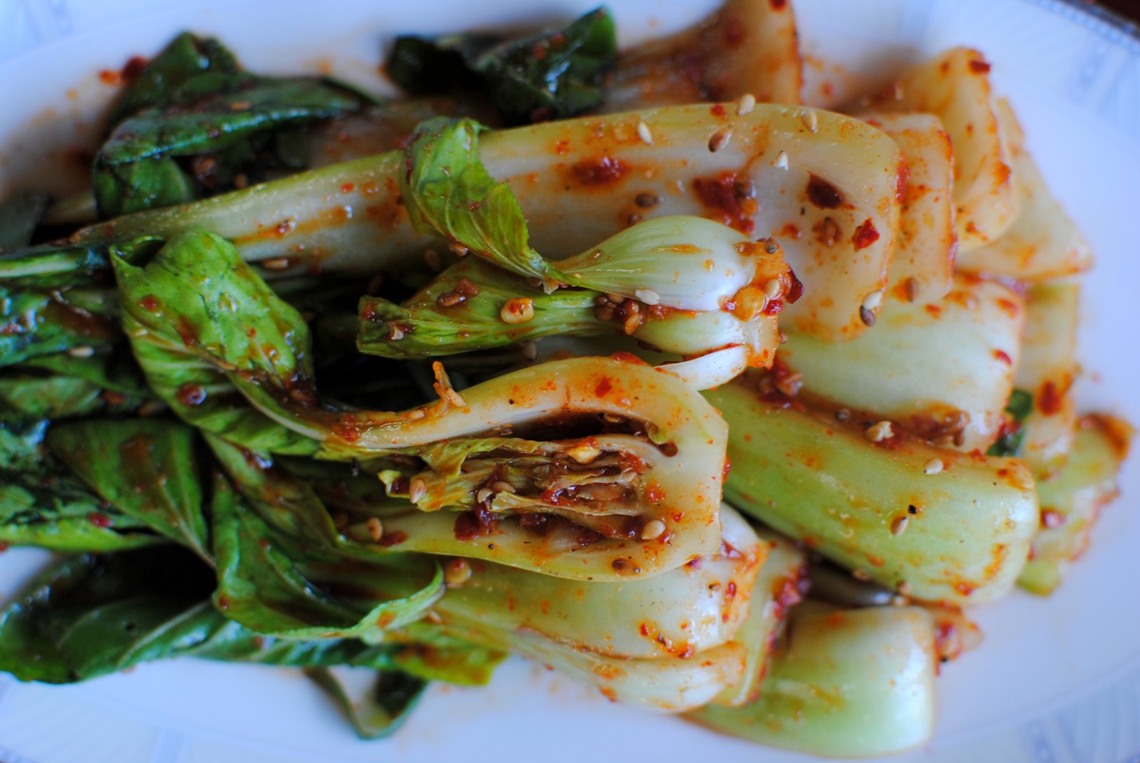 +The Church Cook Baby Bok Choy Kimchee