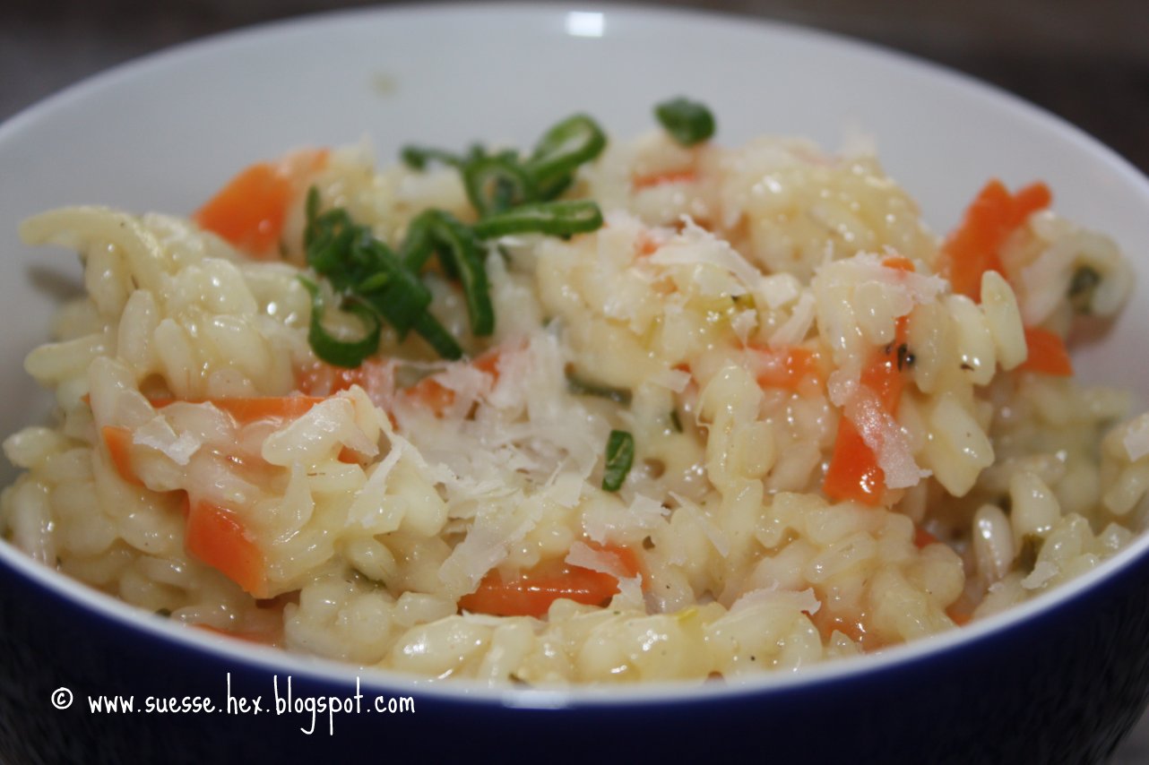 dies´und das und süsse Sachen...: Champagner-Risotto mit Möhren und ...