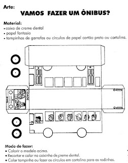 Atelie Doce Magia em Ensinar: VAMOS MONTAR UM ÔNIBUS ESCOLAR - ARTES