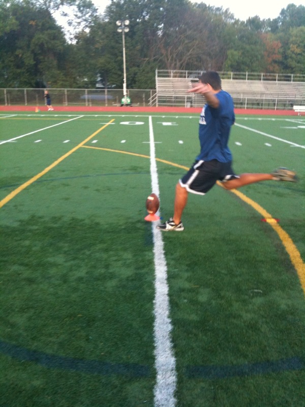 How to kick a football Steps of how to kick a football