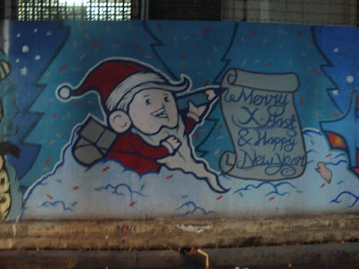 santa graffiti,cool graffiti christmas,graffiti murals,graffiti alphabet