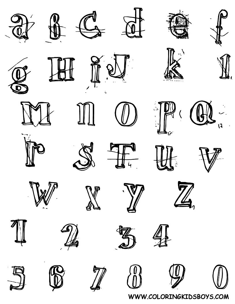Crazy Alphabet Letters