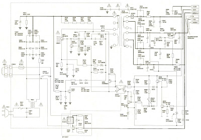 Принципиальная электрическая схема блока питания телевизора Funai 2000 МК 8