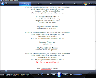 Lyric Plugin v3.0 Plug-in tìm lời bài hát cho WMp và WinP