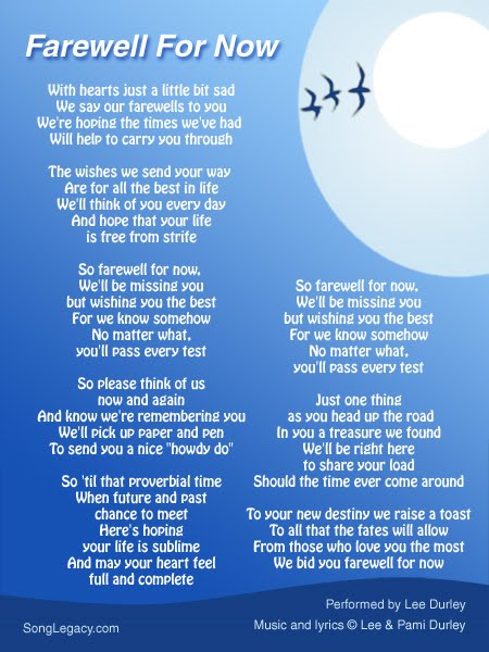 Farewell But Not Goodbye My Yellow Bells : Farewell But Not Goodbye