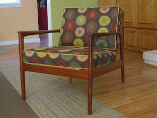 She Manufactures: Wingback Chair Re-Upholstery Project: Recovering