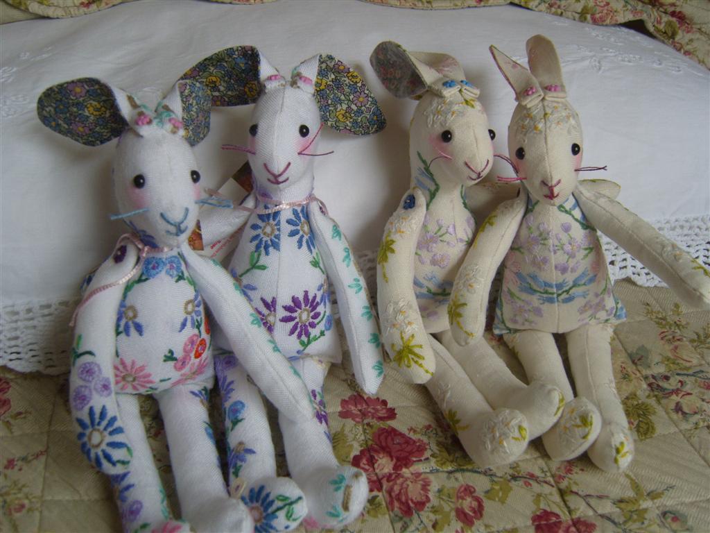 MarmaladeRose Embroidered Bunnies!