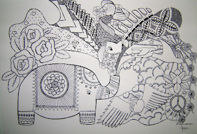 LOPSEY: new black and white drawings :)