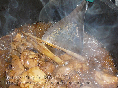 Chicken Adobo in Oyster Sauce - Cooking Procedure
