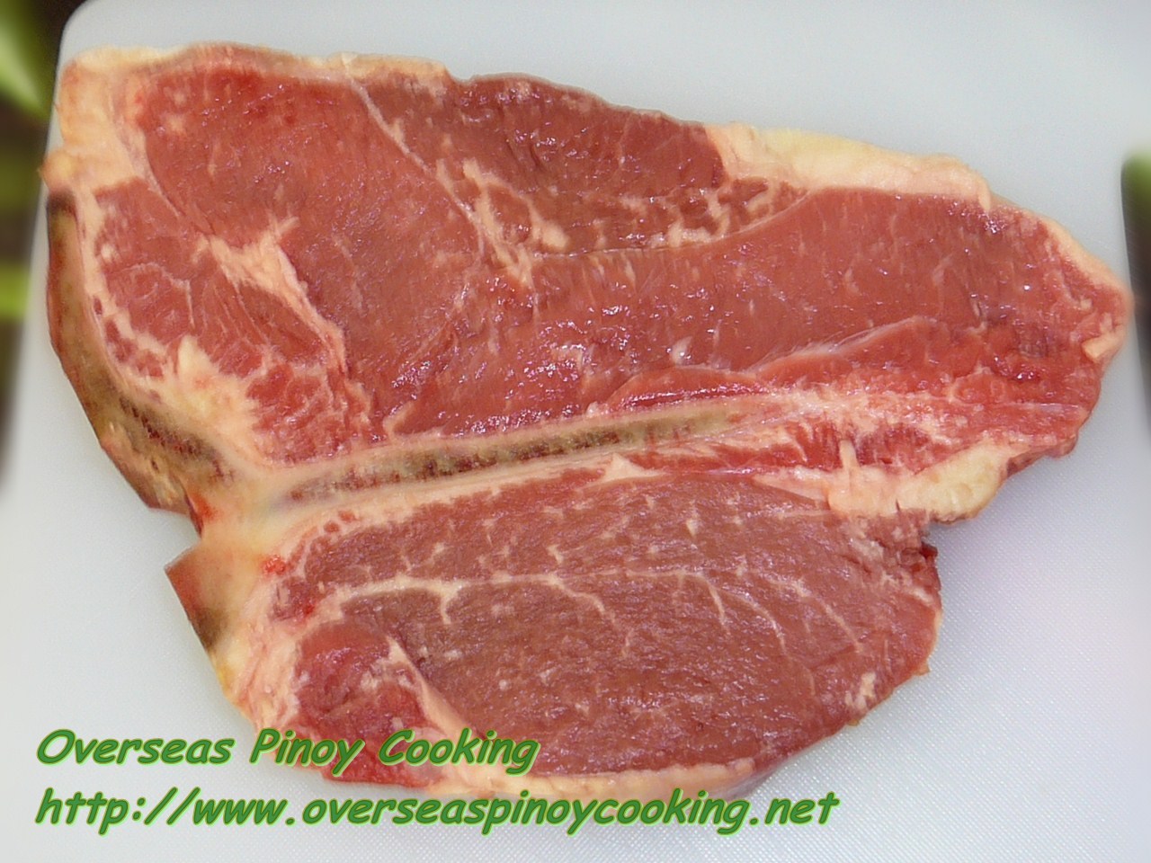 TBone Steak with Mushroom Gravy, Pinoy Style