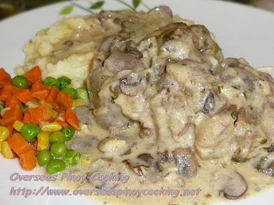 Oxtail with Mushroom Sauce Mashed Potatoes
