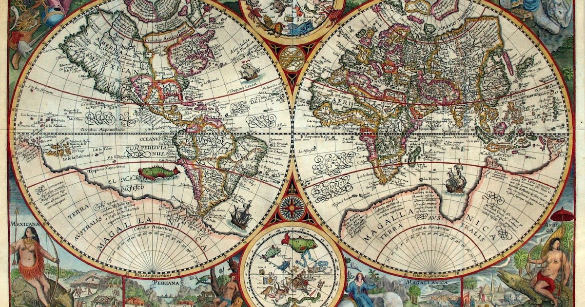 Ancient World Maps: World Map 16th Century