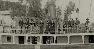 Colonos alemanes en la cubierta del vapor Llanquihue