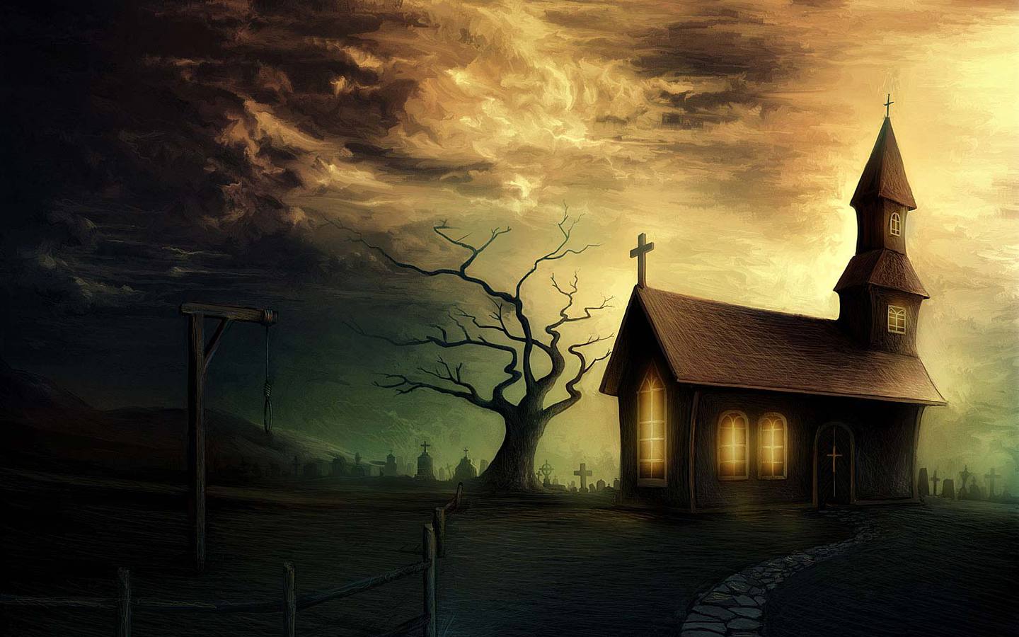 Horror Ghost Houses wallpapers HQ image size 1440x900 Horror Ghost Houses wallpapers HQ image size 1440x900