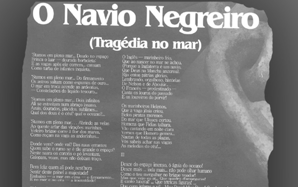 Poema Navio Negreiro Word