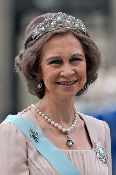 Crown Princess Victoria: Tiaras of Spanish Royals at Royal Wedding ...