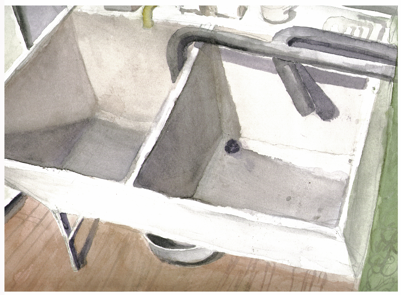 Painting Painter basement slop sink