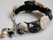 Damask Flower Bracelet with charms