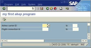 ABAP Gallery: my first ABAP program
