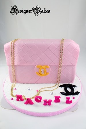 Pink Chanel Handbag Cake