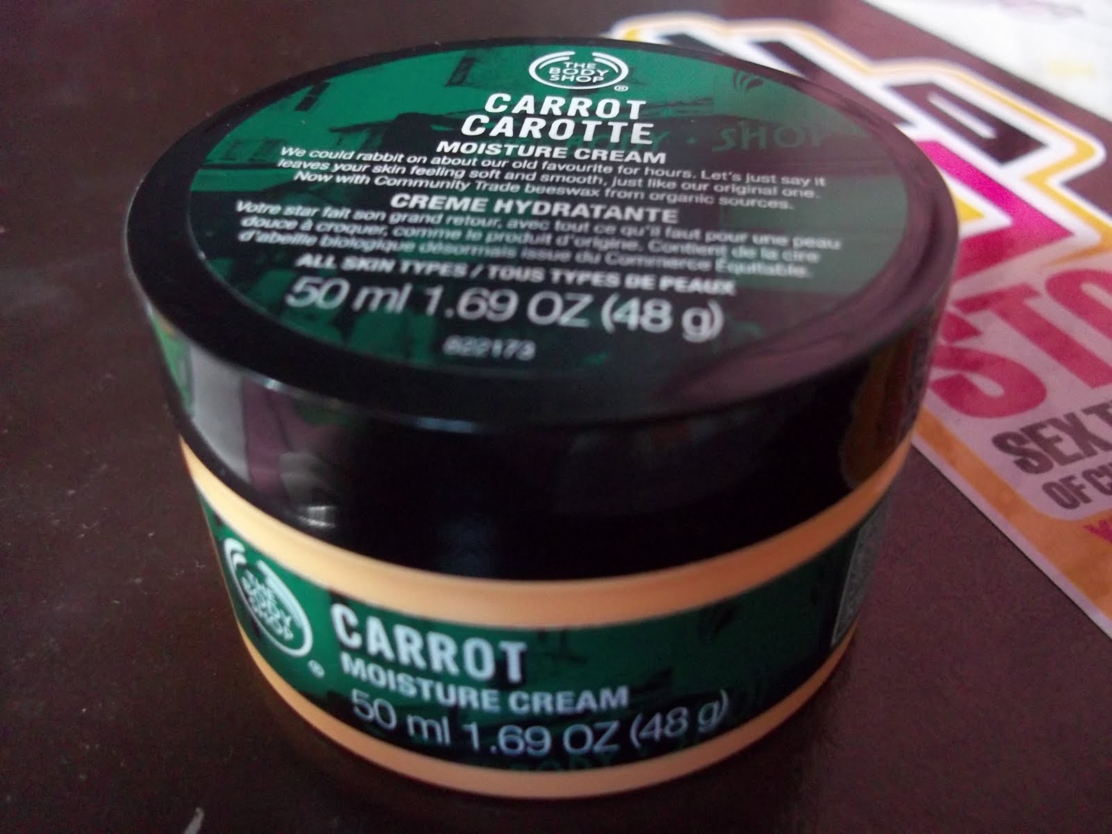 flykarlyfly The Body Shop Carrot Moisture Cream