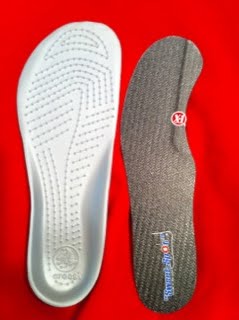 crocs silver insoles