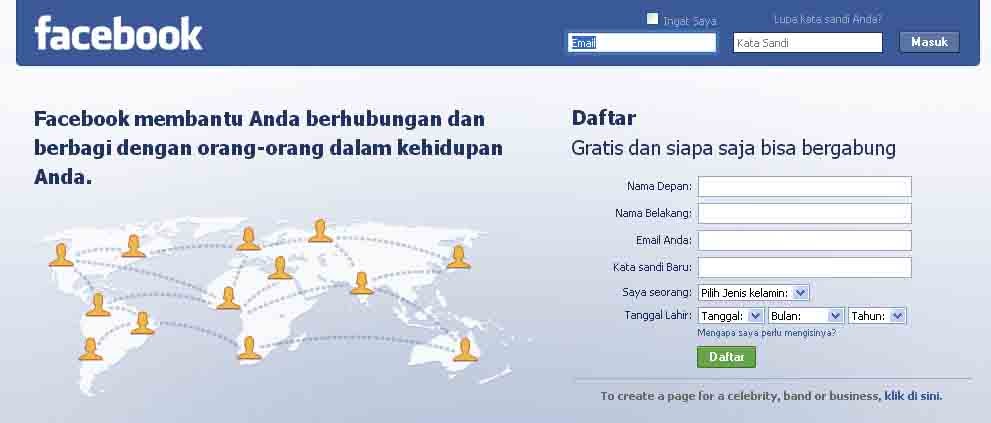 Cara Daftar Facebook - Blog's Dankerz
